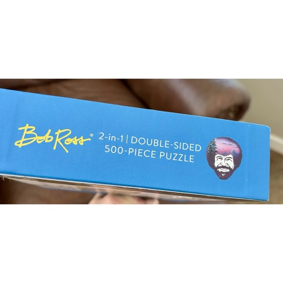 Jigsaw Puzzle Bob Ross Artist 2 in 1 Double Sided 500 Piece NEW IN BOX Sealed - Picture 10 of 10